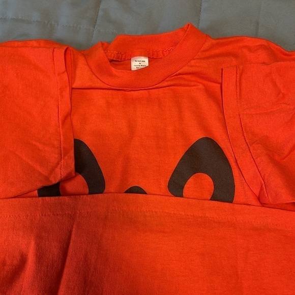 Retro Halloween VTG Pumpkin T-Shirt XL Orange Black Single Stitch Costume Spooky - Picture 13 of 16